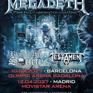 Megadeth se despedirán de los escenarios Españoles el próximo Abril